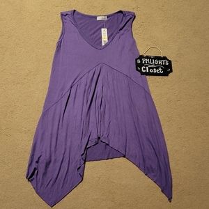 Joseph A New Purple Top Medium Tank Top